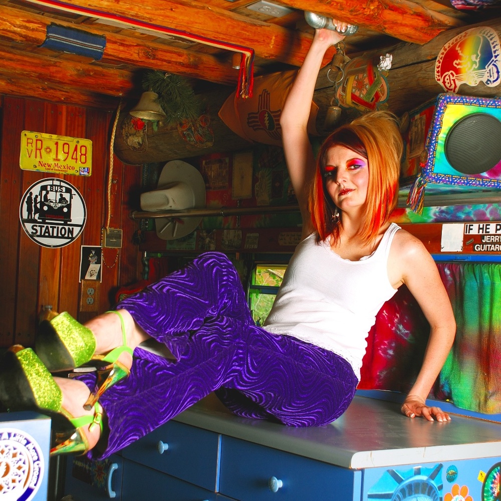 Vintage Purple Velour Straight Leg Pants